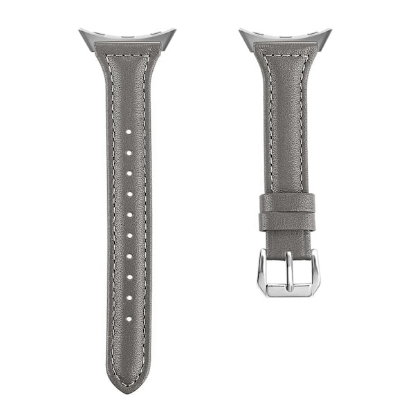 Armband i äkta läder för Google Pixel Watch 3 45mm Grå