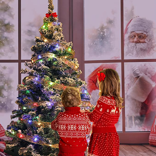 Julebåndslys Sølv
