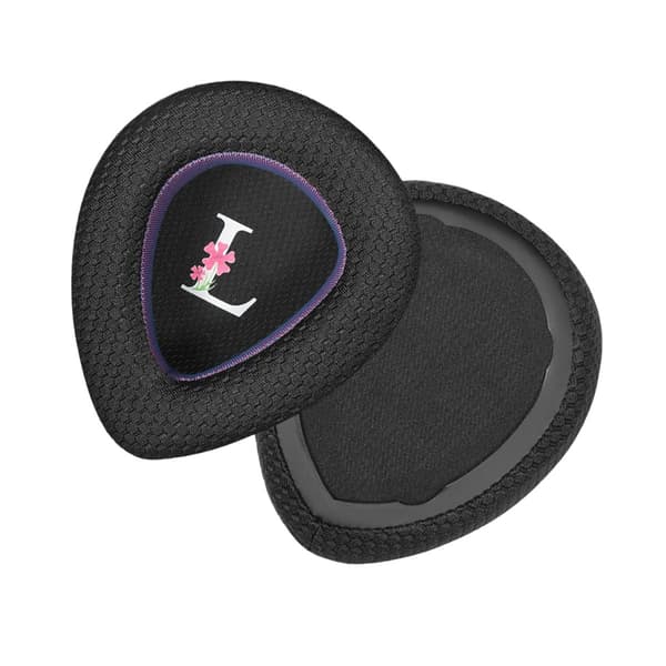 Udskiftningsørekopper kompatible med ASUS ROG Prism II & ROG Delta II Gaming Headset - Sort Lilla Mesh