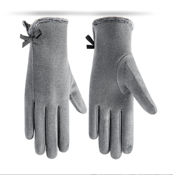 Varme vinterhandsker til kvinder med Touchscreen-kompatibilitet Grey Grey