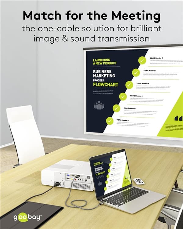 USB-C™-DisplayPort™-kaapeli, 2 m, musta;hopea