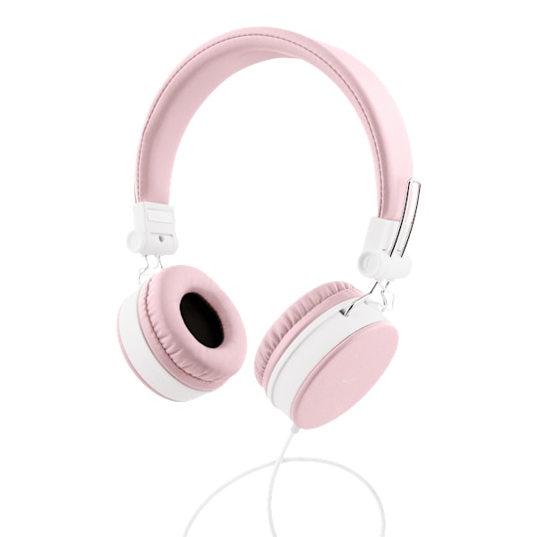 H300 Headphones with microphone, foldable, 3.5 mm, pink