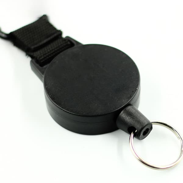 Udtrækkelig yo-yo nøglering Black 55 cm Black 55 cm