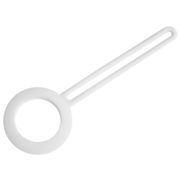 Apple AirTag case, silicone, hanger, white