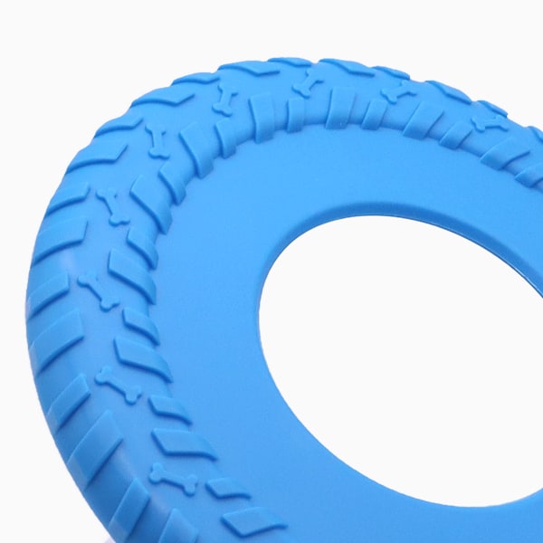 Hundefrisbee - TPR-materiale til interaktiv leg Blå