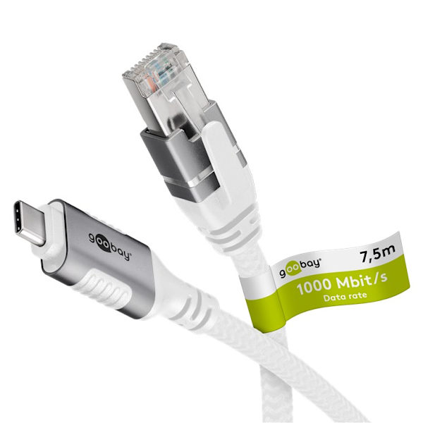 Ethernet-kabel USB-C™ 3.1 til RJ45, 7,5 m