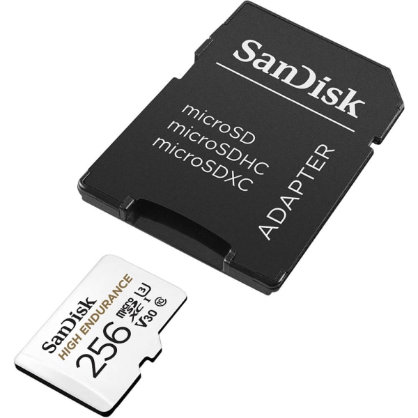 SANDISK Minneskort MicroSDXC 256GB High Endurance med adap