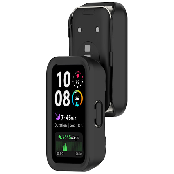 Skyddande PC-fodral för Huawei Band 10/9/8 Svart