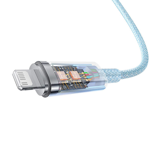 Snabbladdningskabel Baseus USB-C till Lightning Explorer Series 1m, 20W (blå)