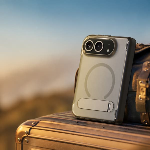 Foldbart magnetisk telefonetui med roterbart stativ, kompatibelt med iPhone Duo Black Black