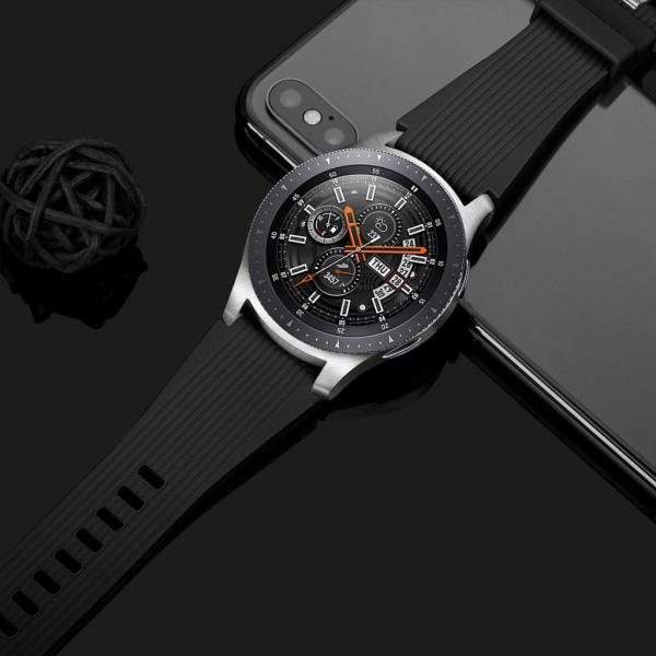 INF Armbånd Samsung Galaxy Watch 46 mm silikone sort L