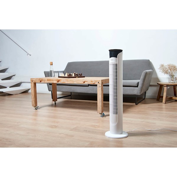 Pelarfläkt Vit 81cm
