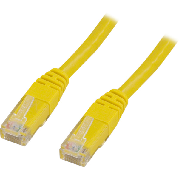 U/UTP Cat5e patch cable 3m, yellow
