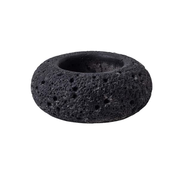 Krybdyr Foder Skål - Naturlig Cement Krybdyr Mad- og Vandskål Sort