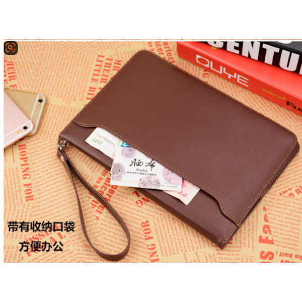 Elegant PU-etui til iPad Mini 1/2/3/4/5 med stativ Brun