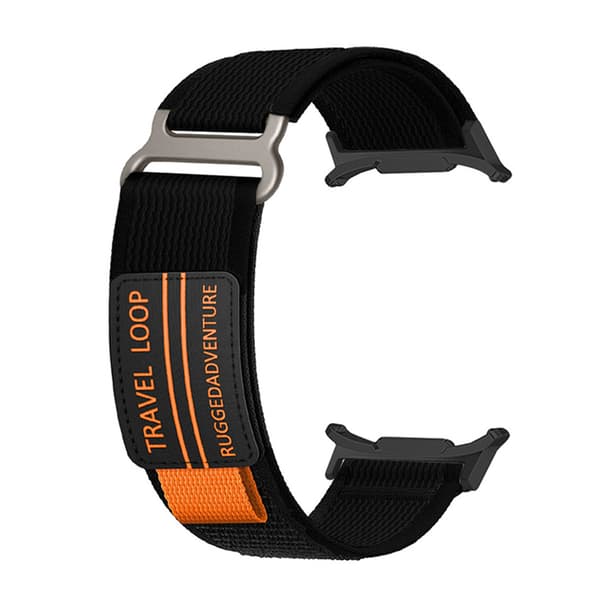 Nylon urrem til Galaxy Watch 7 Ultra Black Black