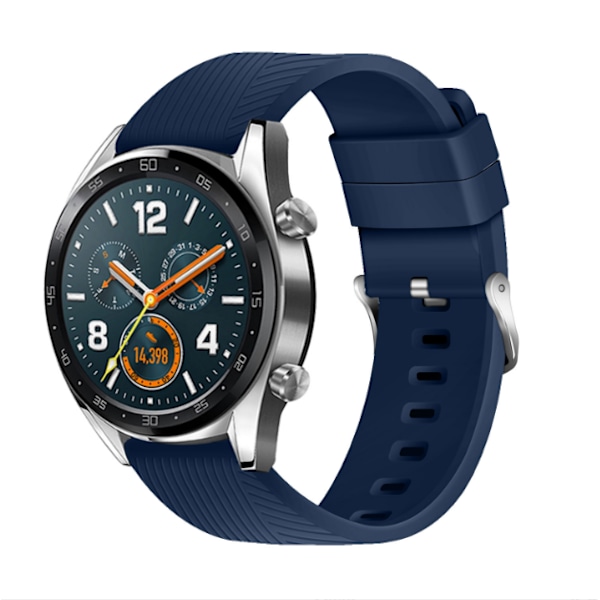Silikonarmband för Huawei GT4/Samsung Galaxy Watch 4 Blå 22 mm