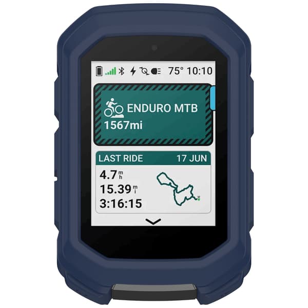 Silikonebeskyttelsesetui til Garmin Edge MTB - Optimal beskyttelse til din cykelcomputer Blue Blue