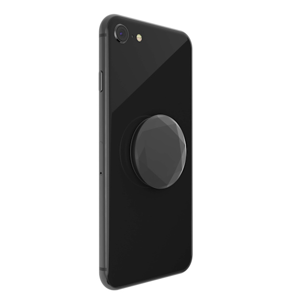 POPSOCKETS Metallic Diamond Black Avtagbart Grip med Ställfunkti