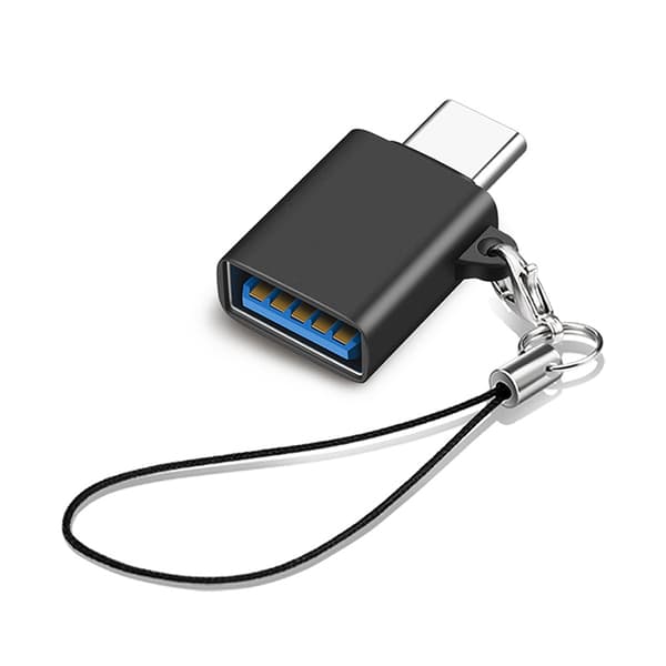 OTG-sovitin kaulanauhalla Black Black