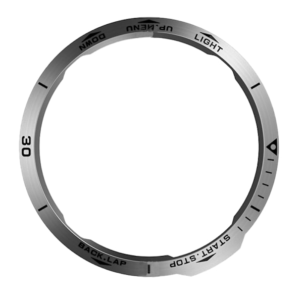 Snygg Silverram för Garmin Fenix 6X-serien