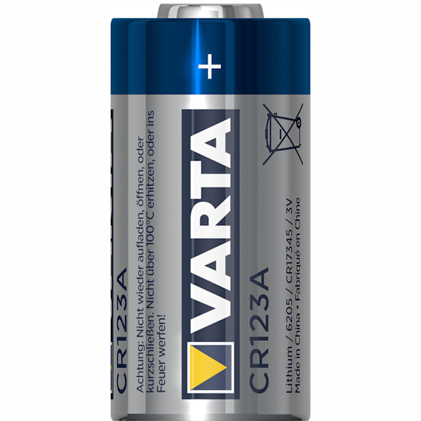 CR123A 3V litiumbatteri 2-pak