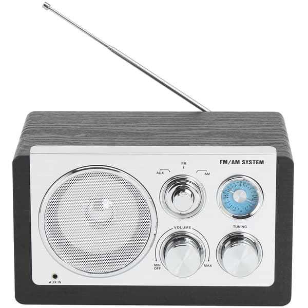 Radio AM/FM Analoginen viritys AUX-tulo TR-63B Musta