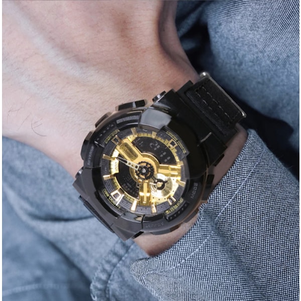 Casio G-Shock Series Canvas klockarmband Grå+silver