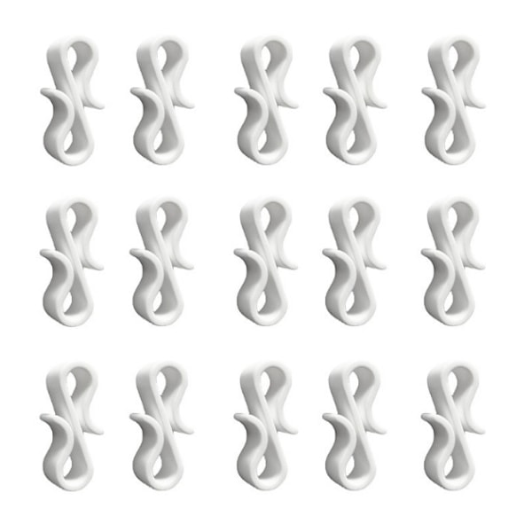50 Pack jouluvaloklipsiä ulkokäyttöön Valkoinen