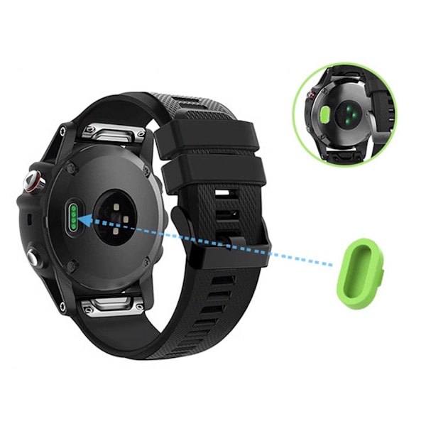 Støvpropper til Garmin ure 10 stk MultiColor