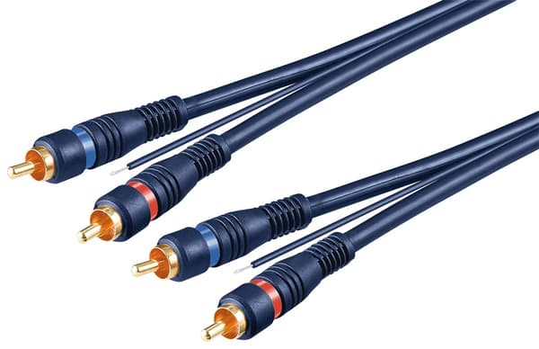 Bil Hifi stereo anslutningskabel RCA