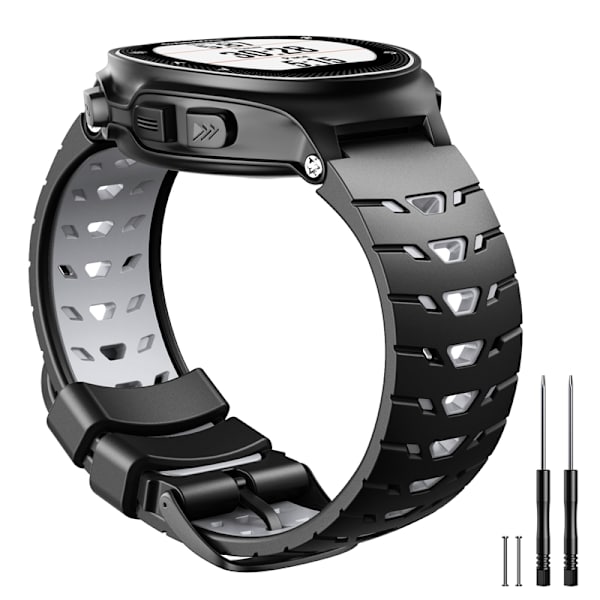 Kellon ranneke Garmin Forerunner 630 silikoni musta/harmaa