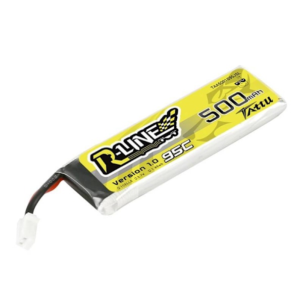 Batteri Tattu 500mAh 3,7V 95C 1S1P Långt