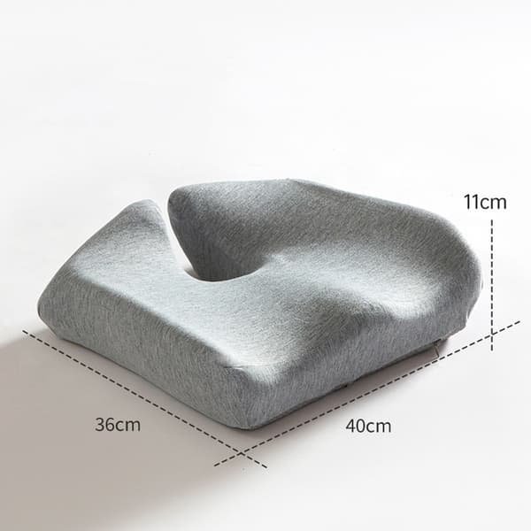 Memory Foam Ländryggsstöd Sittdyna med Foder - Ergonomisk Komfort för Kontor & Hem