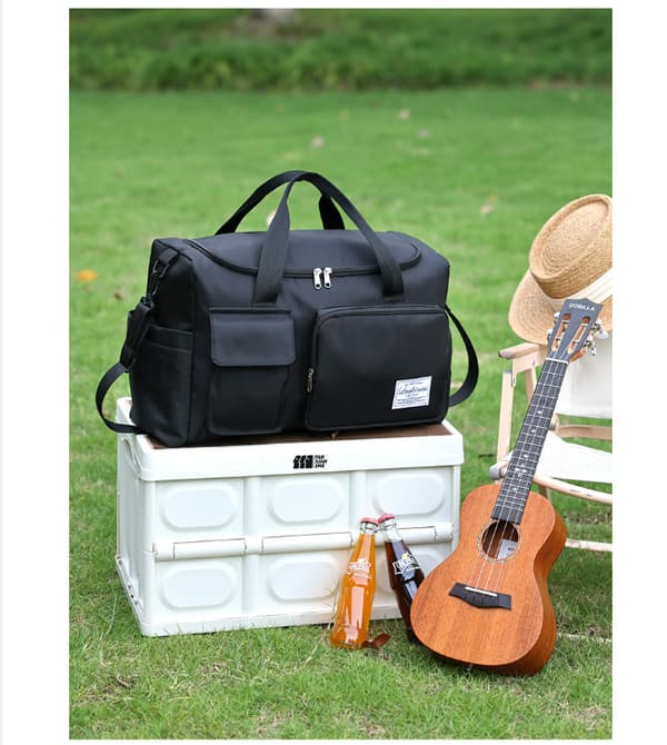 Multifunktionel rejsetaske med skorum Black Black
