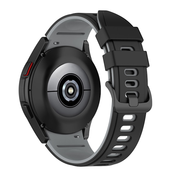 Silikone urrem til Samsung Watch 4 Sort+grå