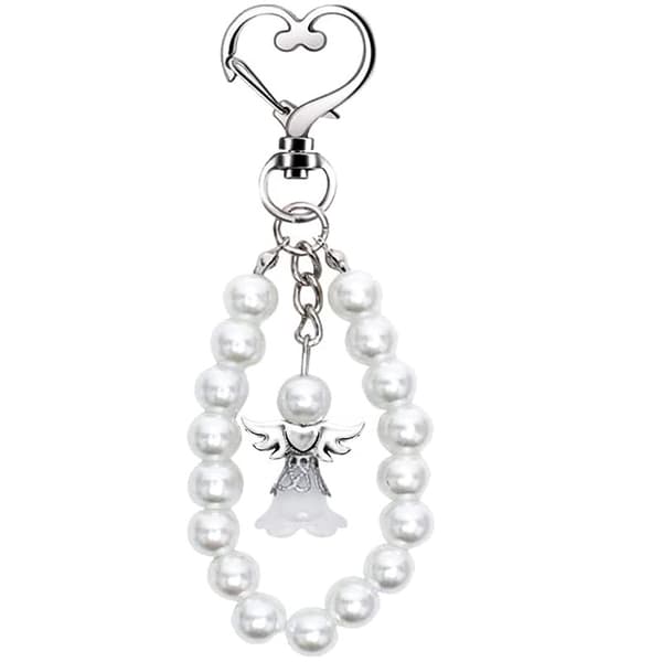 Skyddsängel nyckelring White 3 Pack White