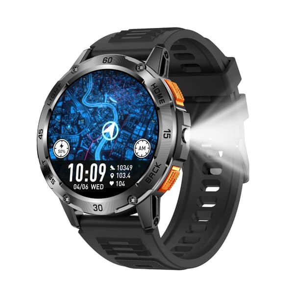 Multifunktionell Smartwatch med Hälsoövervakning och Bluetooth-samtal, kompatibel med Android & iOS Black Black