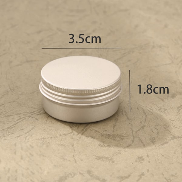 Aluminiumplåtburk med Skruvlock 10 ml 5-pack Guld