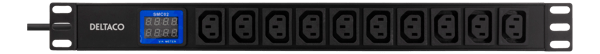 10-Outlet 19" power distribution unit, 2500W, C13