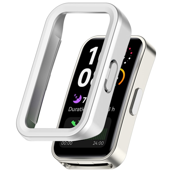 Skyddande PC-fodral för Huawei Band 10/9/8 Silver
