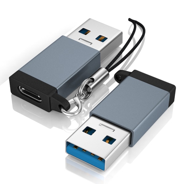 USB 3.0 till USB C till adapter 10 Gbps Grå