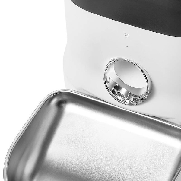 Automatisk husdjursmatare med plastskål Dogness (vit)