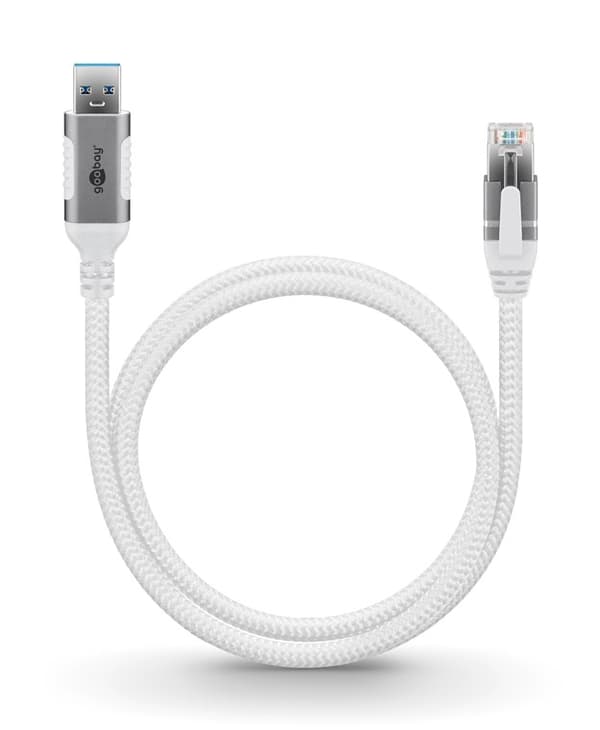 Ethernet-kaapeli USB-A 3.0 - RJ45, 7,5 m