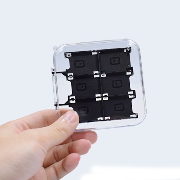 Kompakt Transparent Spelkortsfodral för Nintendo Switch