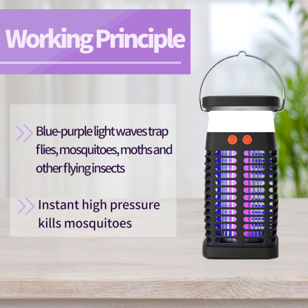 Aurinkovoimalla toimiva Mosquito Killer -lamppu