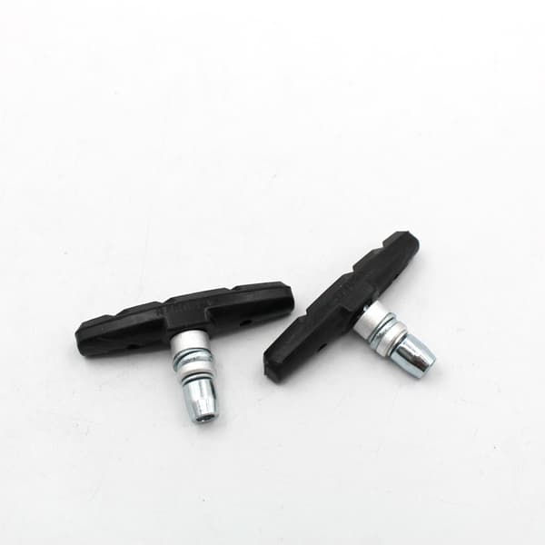 2-pack cykelbromsbelägg i aluminiumlegering och gummi Black Black