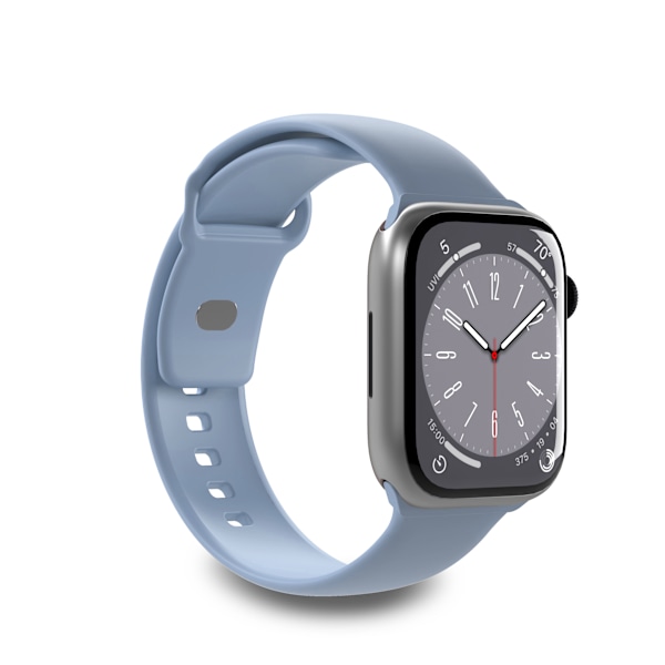Silicone watchband for Apple Watch 42–44–45-49 mm, li. blue