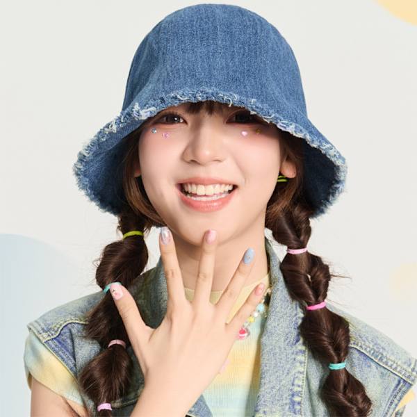 Denim Bucket Hat Blå