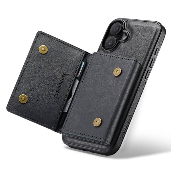 Magnetiskt Plånboksfodral för iPhone 16 Plus - Svart
